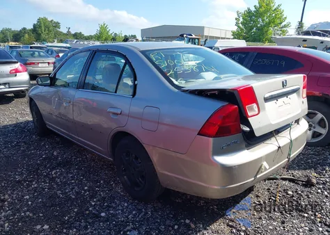 2002 Honda Civic Lx из США, поврежденный, VIN 1HGES16582L027779